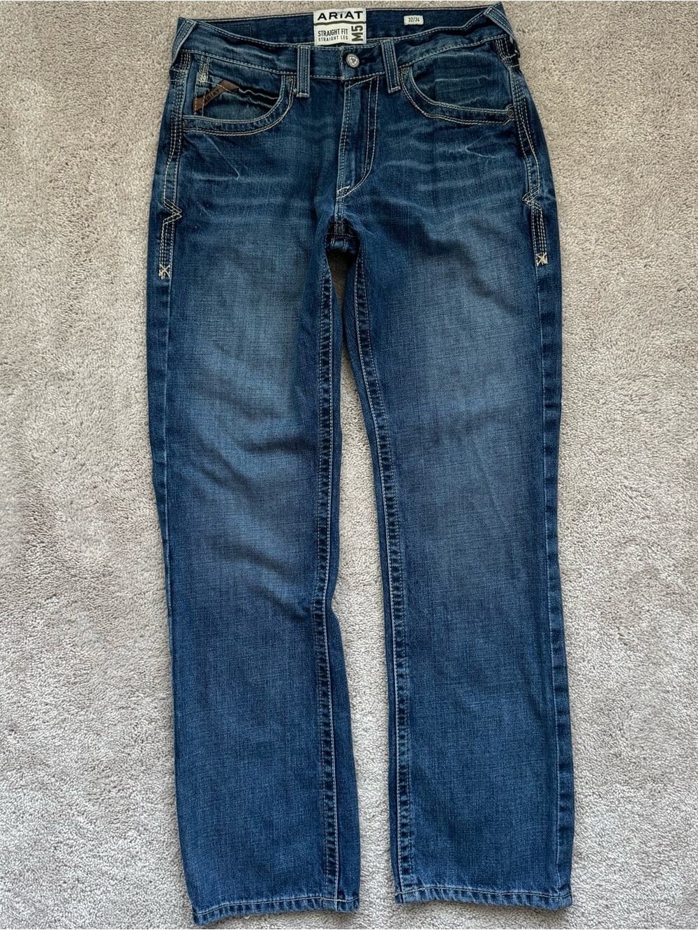 Ariat Men's Jeans Straight Fit Straight Leg Men Sz 32/34
